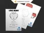 Papercraft Notes de Musique origami papier 3D, weergave 7
