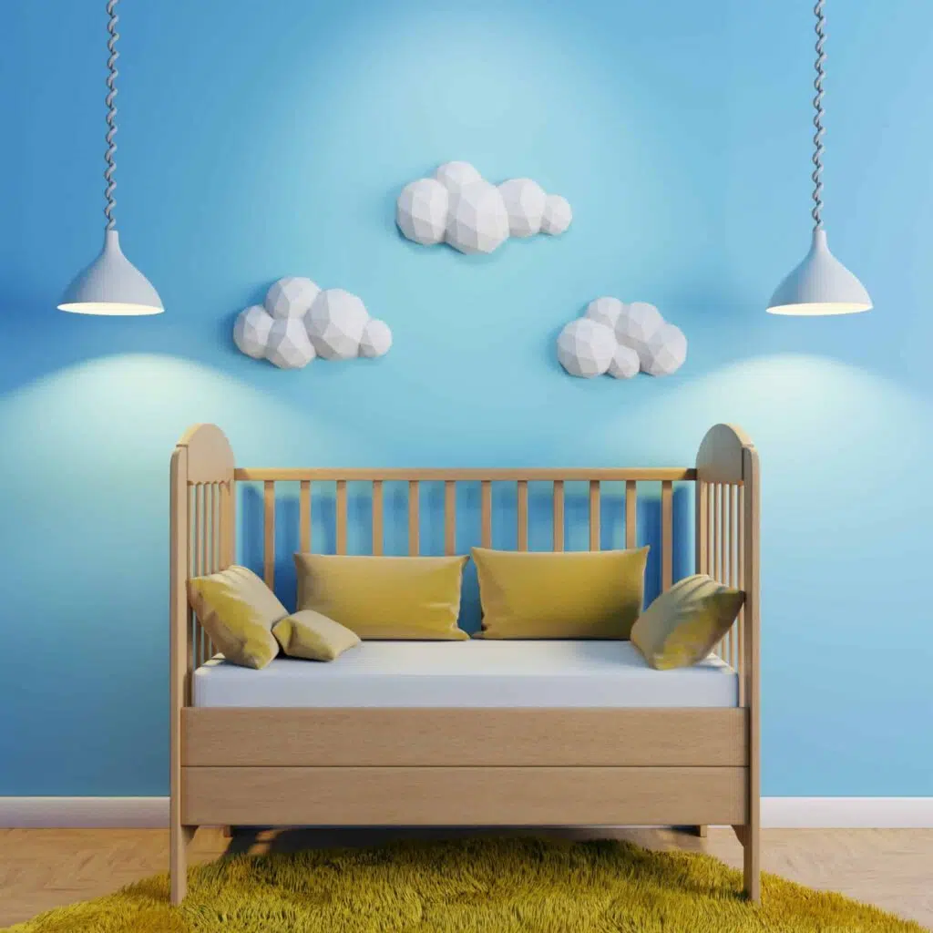 Papercraft-Wolken für Kita als 3D-Origami