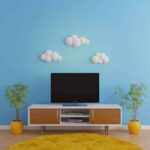 Papercraft de nuvens para berçário em origami 3D