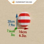 Papercraft Easter wall eggs in 3D origami