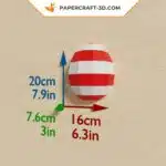Papercraft œufs muraux de Pâques en origami 3D