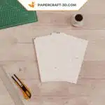 Papercraft œufs muraux de Pâques en origami 3D