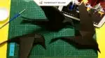 Papercraft oiseaux en origami 3D pour décoration de chambre - Kit DIY PDF numérique, modèle basse poly, modèle pepakura, weergave 6