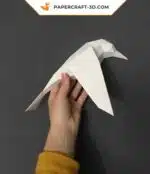 Papercraft di uccelli in origami 3D