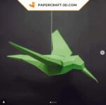 Papercraft d'oiseaux en origami 3D