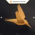 Papercraft oiseaux : kit d&rsquo;origami papier 3D à faire soi-même, weergave 8
