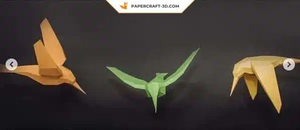 Papercraft oiseaux : kit d&rsquo;origami papier 3D à faire soi-même, weergave 9
