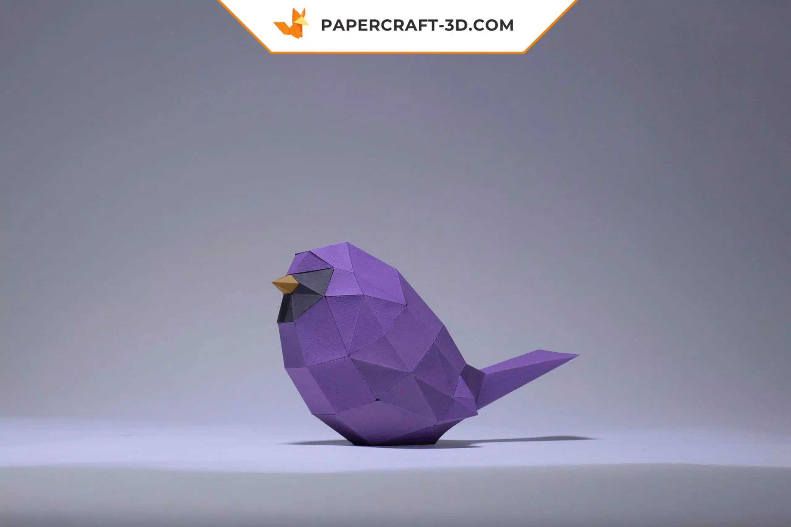 Papercraft oiseaux minimalistes en origami papier 3D pour décoration et bricolage, vue 5