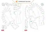 Papercraft uccelli su ramo in origami