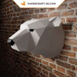 Papercraft Eisbär im 3D-Origami