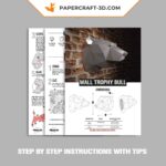 Papercraft Eisbär im 3D-Origami