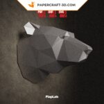 Papercraft Eisbär im 3D-Origami