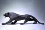 Papercraft de panthère noire en colère