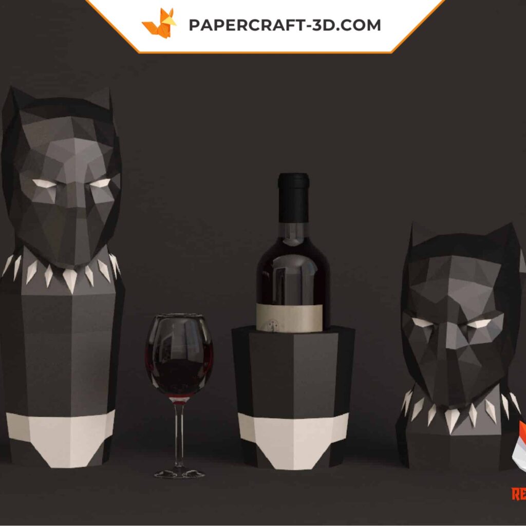 Papercraft di Batman supereroe in origami 3D