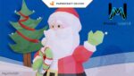 Papercraft Babbo Natale in origami 3D