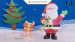 Papercraft Babbo Natale in origami 3D