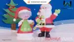 3D Origami Papercraft Santa Claus