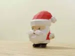 Papercraft vaso contenitore Babbo Natale in origami 3D