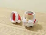Papercraft vaso contenitore Babbo Natale in origami 3D