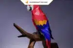 Papercraft Perroquet Ara origami papier 3D DIY modèle numérique à télécharger, weergave 2