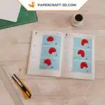 Papercraft Petit Bonhomme de Neige 3D pour décoration de Noël en origami papier, weergave 5