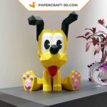 Papercraft de Pluto em origami