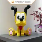 Papercraft von Pluto als Origami