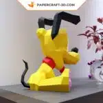 Papercraft von Pluto als Origami