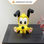 Papercraft de Pluto em origami