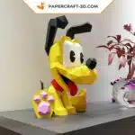 Papercraft von Pluto als Origami