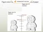 Papercraft petit sorcier en origami papier 3D à faire soi-même, weergave 3