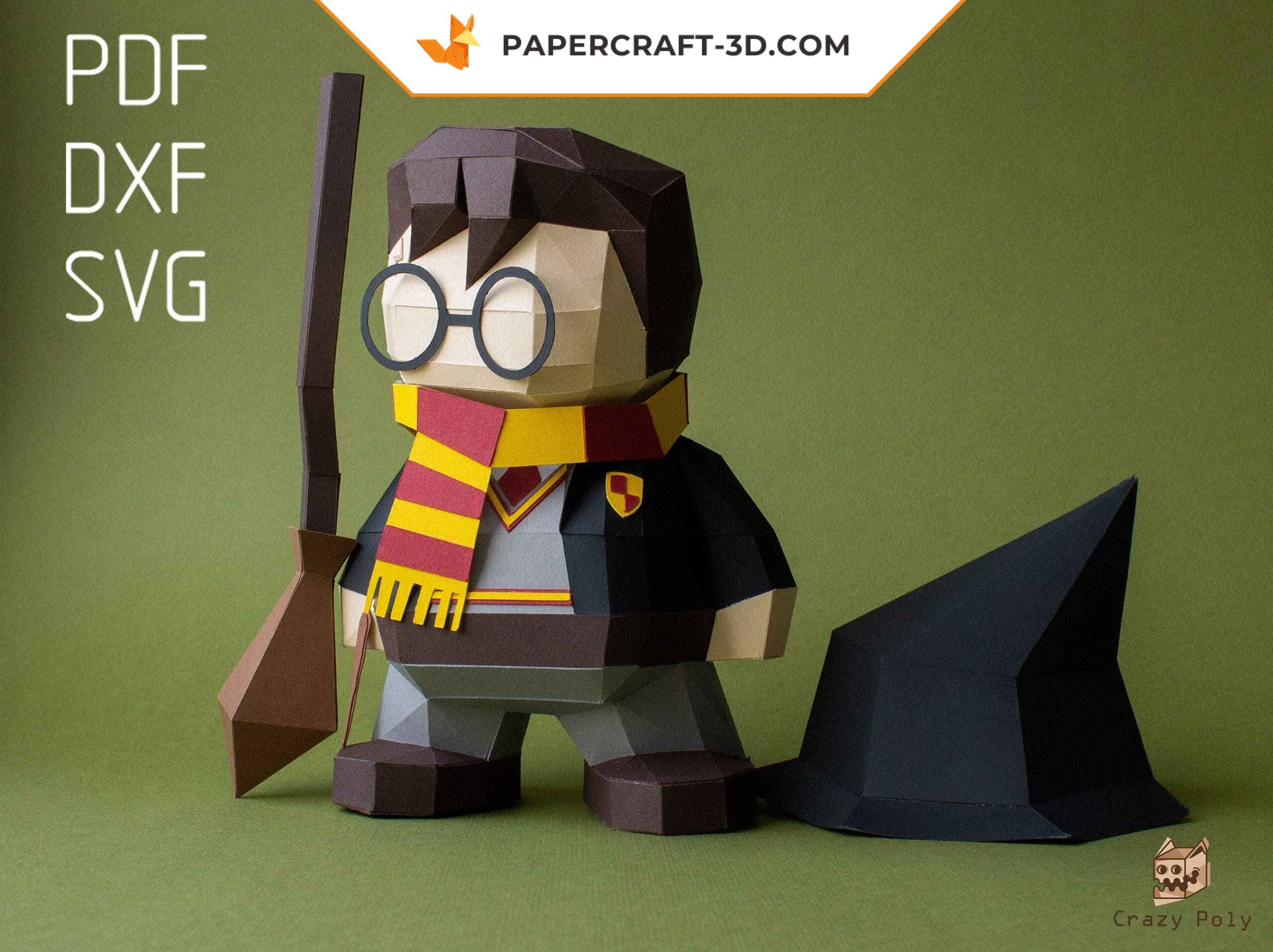 Papercraft Harry Potter simpliste en origami 3D Papercraft Harry Potter simpliste en origami 3D