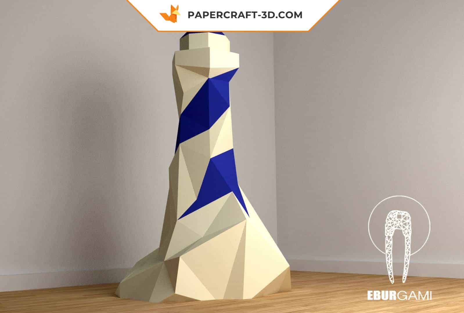 Papercraft phare en origami 3D Papercraft phare en origami 3D