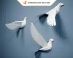 Papercraft Pigeons : modèle d&rsquo;origami 3D en papier à réaliser soi-même