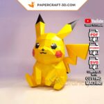 Papercraft de Pikachu em origami