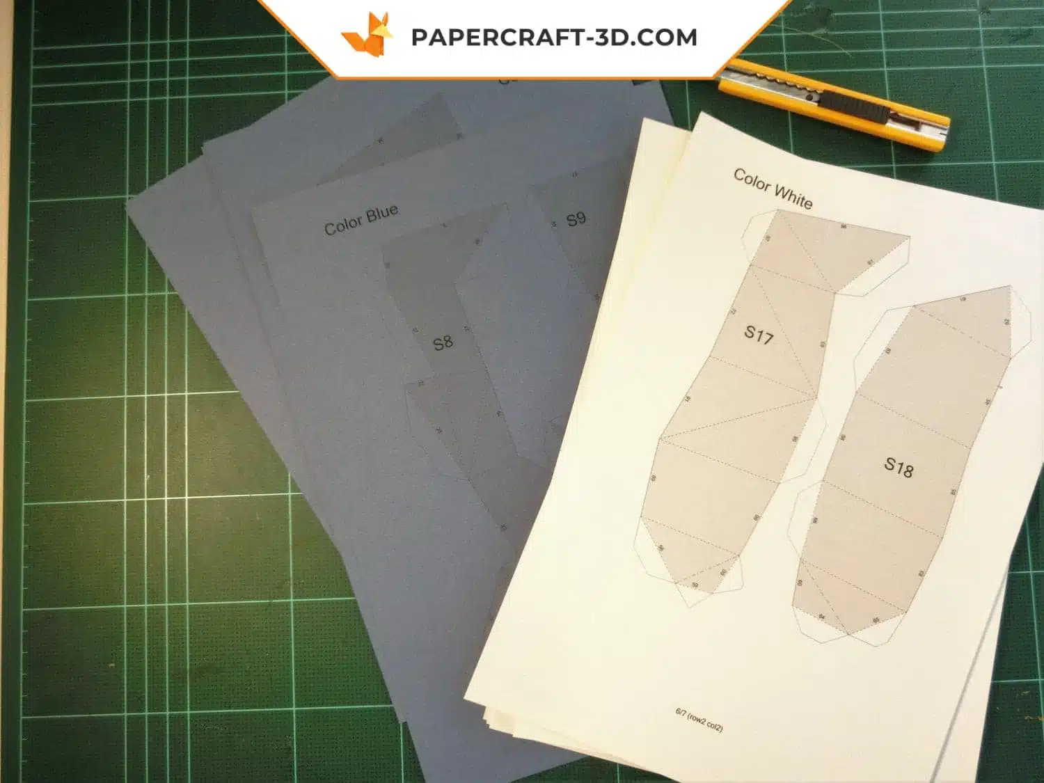 Papercraft Pingouin origami papier 3D en modèle basse poly à télécharger