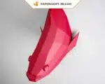 Papercraft Poisson 3D origami papier puzzle sculpture, weergave 6