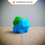 Papercraft Pokémon Bulbasaur origami papier 3D