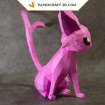 Papercraft of Espeon in 3D origami