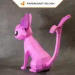 Papercraft Pokémon Espeon en origami 3D