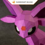 Papercraft of Espeon in 3D origami
