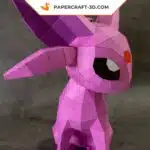 Papercraft Pokémon Espeon en origami 3D