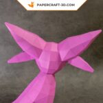 Papercraft of Espeon in 3D origami