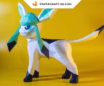 Papercraft de Pokemon Givrali en origami