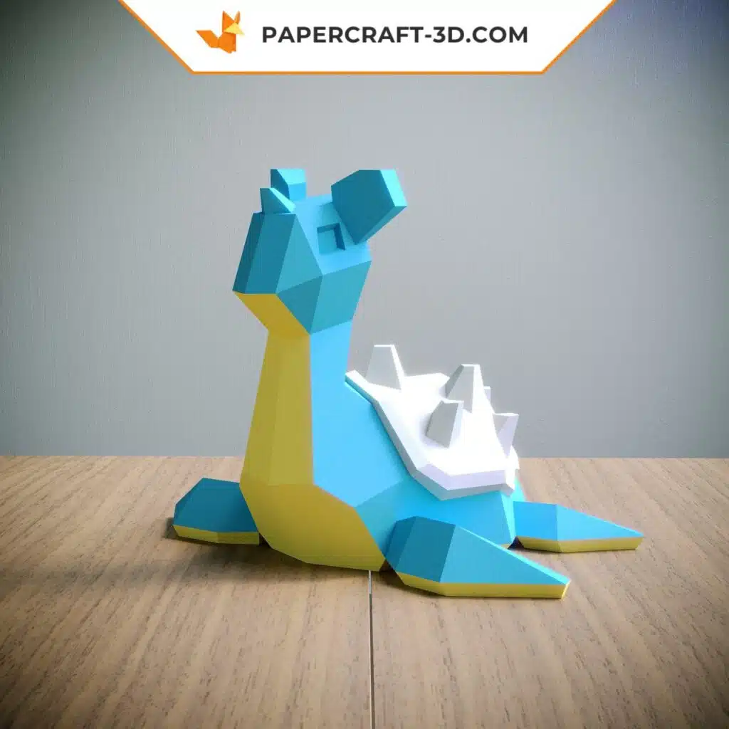 Papercraft de Lapras en origami 3D