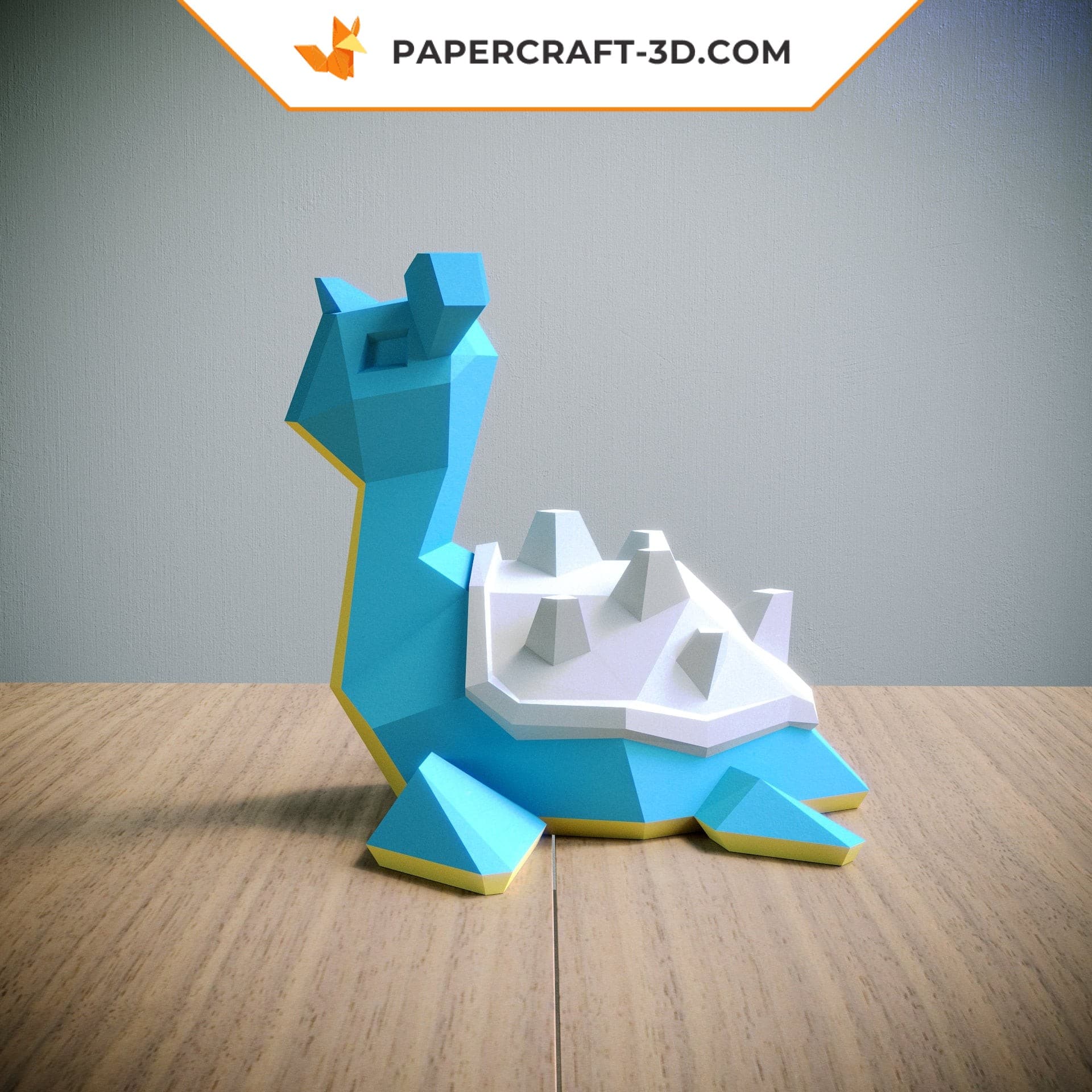 Papercraft of Lapras in 3D origami