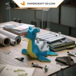 Papercraft of Lapras in 3D origami