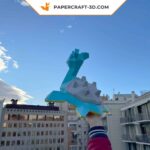 Papercraft of Lapras in 3D origami