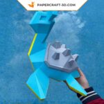 Papercraft of Lapras in 3D origami