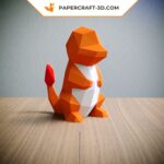 Papercraft de Charmander em origami